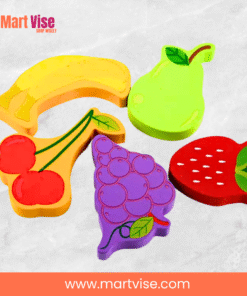 wooden-fruit-puzzle-tray.jpg – Bright fruit puzzle tray made of wood for toddlers in Pakistan