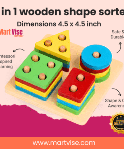 4 in 1 Wooden Shape Sorter