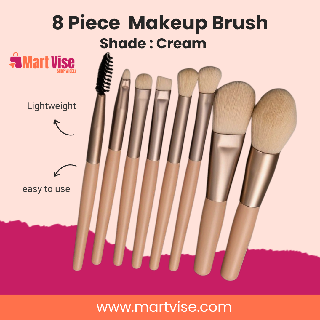 Luxury Cream Shade Makeup Brushes for Flawless Application