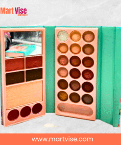 andy-lady-makeup-kit-open – Andy Lady makeup kit open showing eyeshadow, blush, and highlighter palette.