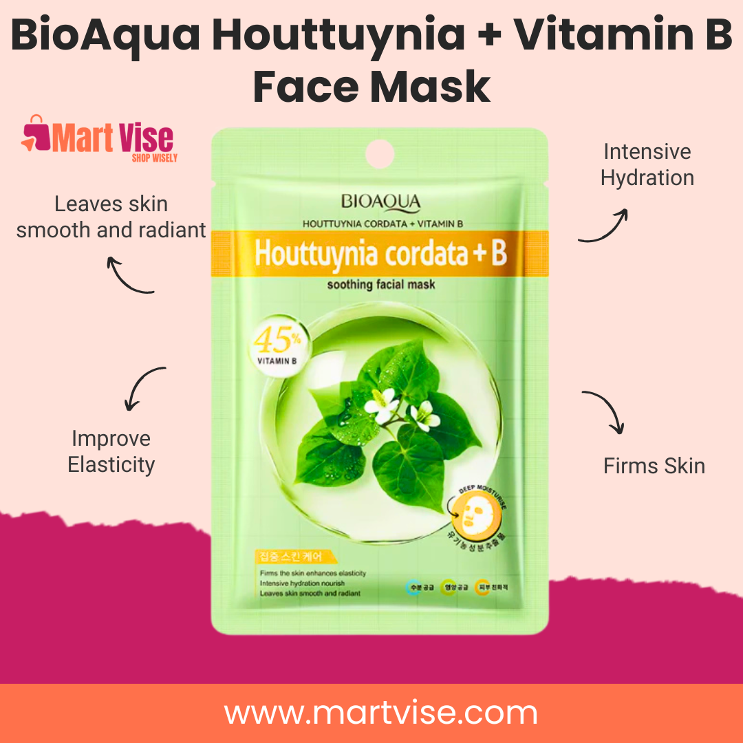 BioAqua Houttuynia + Vitamin B Face Mask