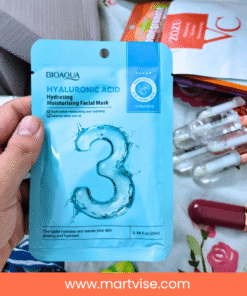 bioaqua-hyaluronic-acid-mask-sheet.jpg – Open Bioaqua hyaluronic sheet mask ready for use