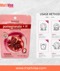 bioaqua-pomegranate-hyaluronic-mask-back.jpg – Back packaging of Bioaqua Pomegranate Mask with product details