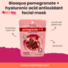 Bioaqua Pomegranate + Hyaluronic Acid Antioxidant Facial Mask – Hydrating & Radiance Boost