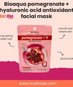 Bioaqua Pomegranate + Hyaluronic Acid Antioxidant Facial Mask – Hydrating & Radiance Boost