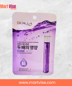 bioaqua-vitamin-b5-mask-hand.jpg – Bioaqua Vitamin B5 facial mask being held in hand for skincare use