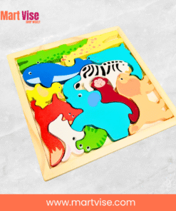wooden-animal-learning-puzzle – Educational wooden animal puzzle toy for children 3+ years.