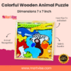 Colorful Wooden Animal Puzzle