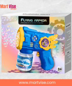flying-armor-bubble-gun-side.jpg – Side view of Flying Armor Bubble Gun showing colourful gears and design