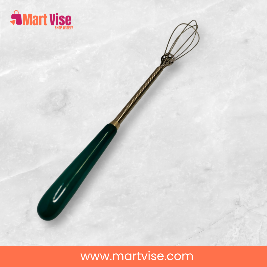 manual-hand-whisk-green-handle.jpg – lightweight manual hand whisk with stainless steel and ceramic handle