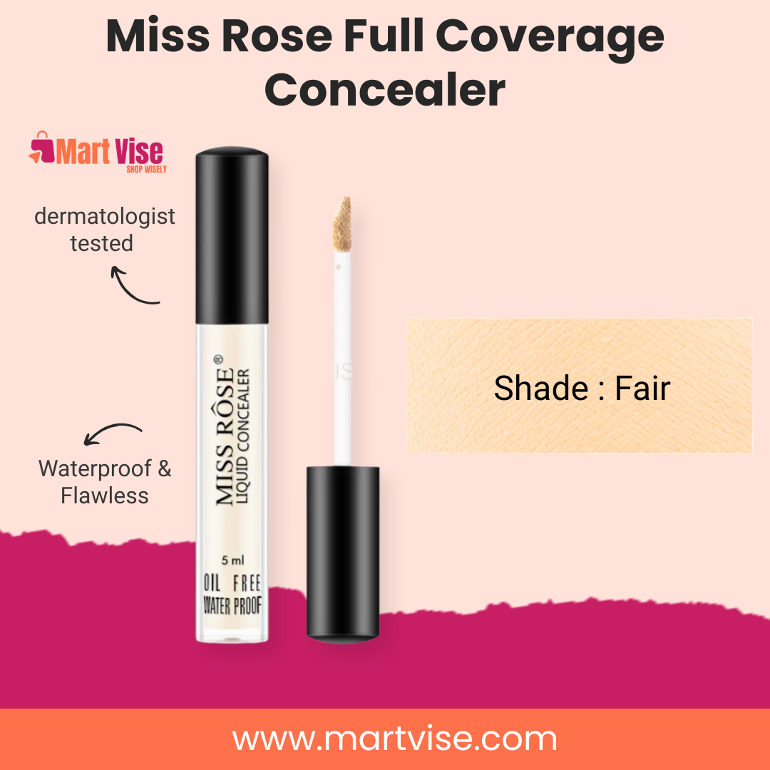 Miss Rose Full Coverage Concealer – Shade Fair