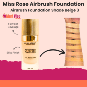 Miss Rose Airbrush Foundation Shade Beige 3 – Flawless Finish
