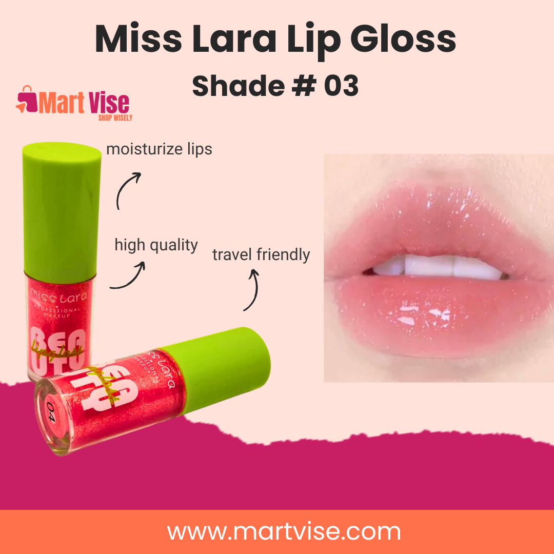 Miss Lara Travel-Friendly Gloss with Moisturising Effect