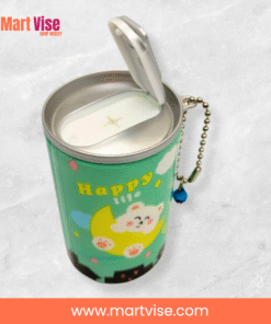 portable-tin-can-wipes-pink.jpg – Pink travel-friendly tin can wet wipes with refillable lid for daily freshness