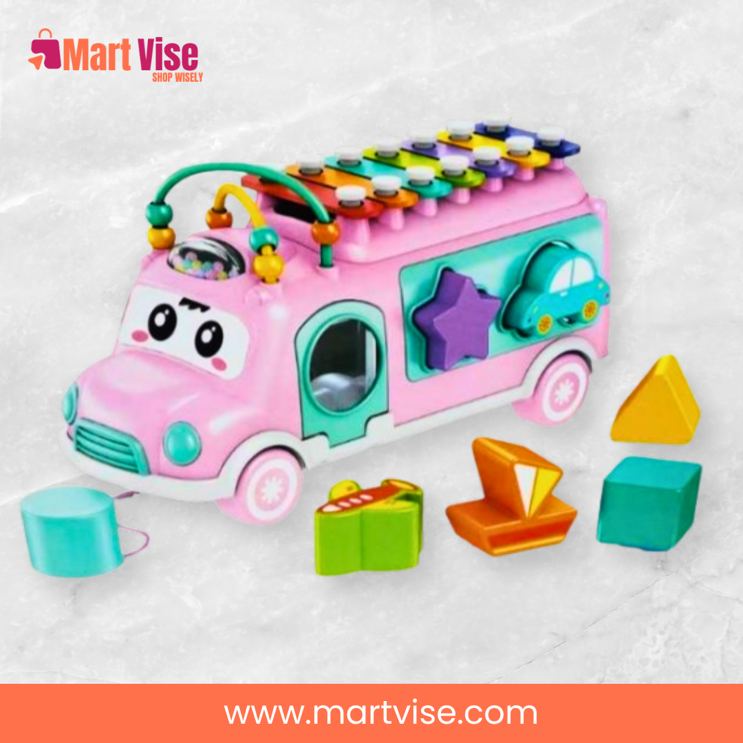 shape-sorting-xylophone-bus-toy – Shape sorting and xylophone bus toy for toddlers.
