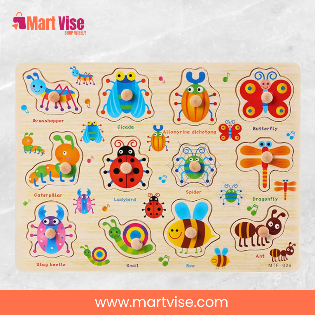 wooden-fine-motor-insect-puzzle.jpg – Wooden insect puzzle improves motor skills and hand-eye coordination