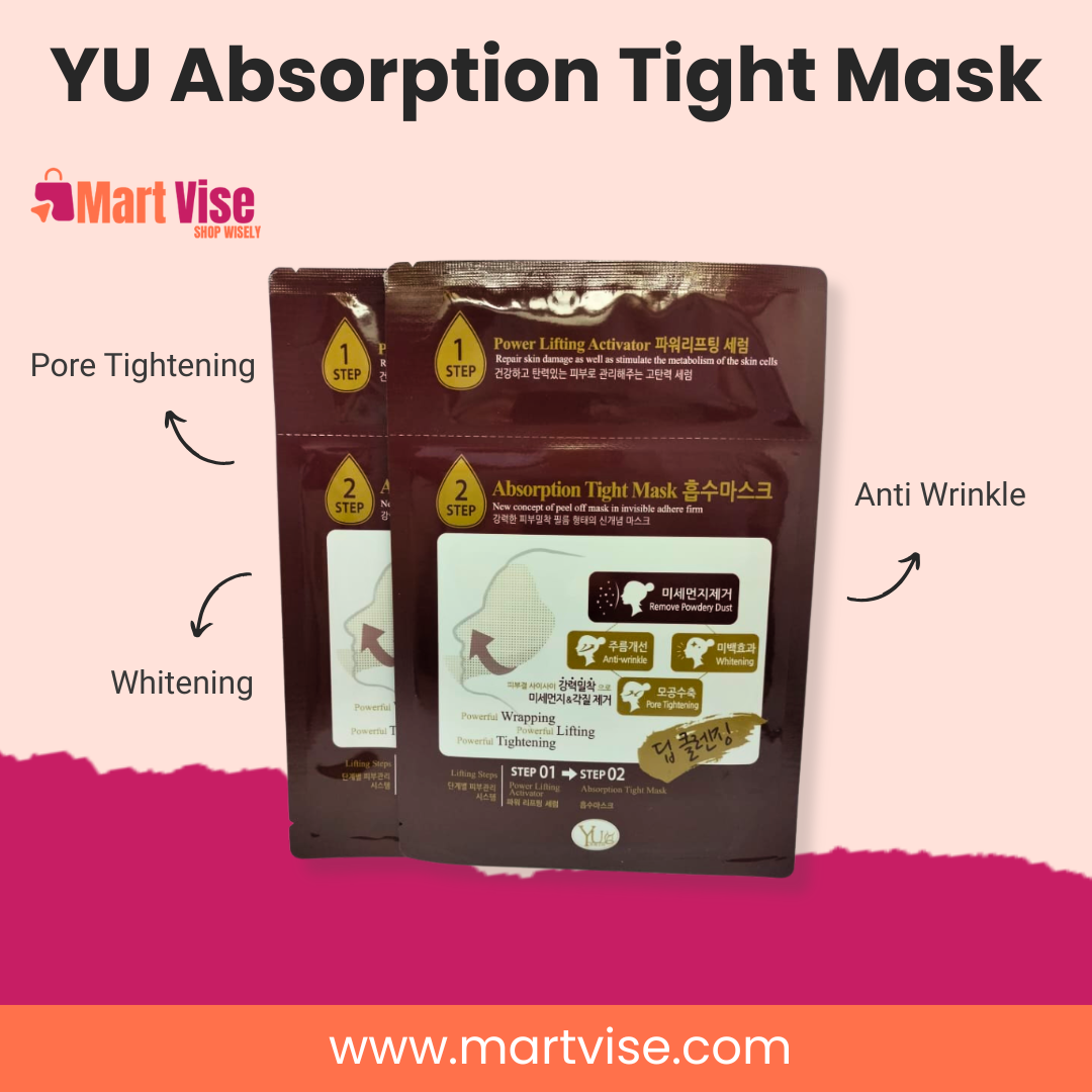 YU 2-Step Absorption Tightening & Whitening Face Mask
