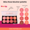 Miss Rose Long-Lasting Blusher Palette for Natural Glow