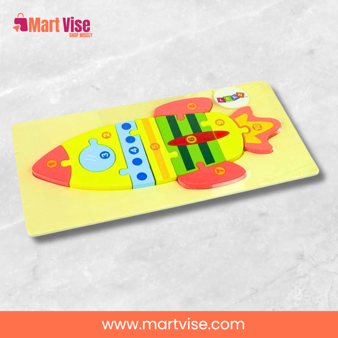 rocket-jigsaw-puzzle-assembled.jpg – Completed Rocket Puzzle showing bright colours and smooth design