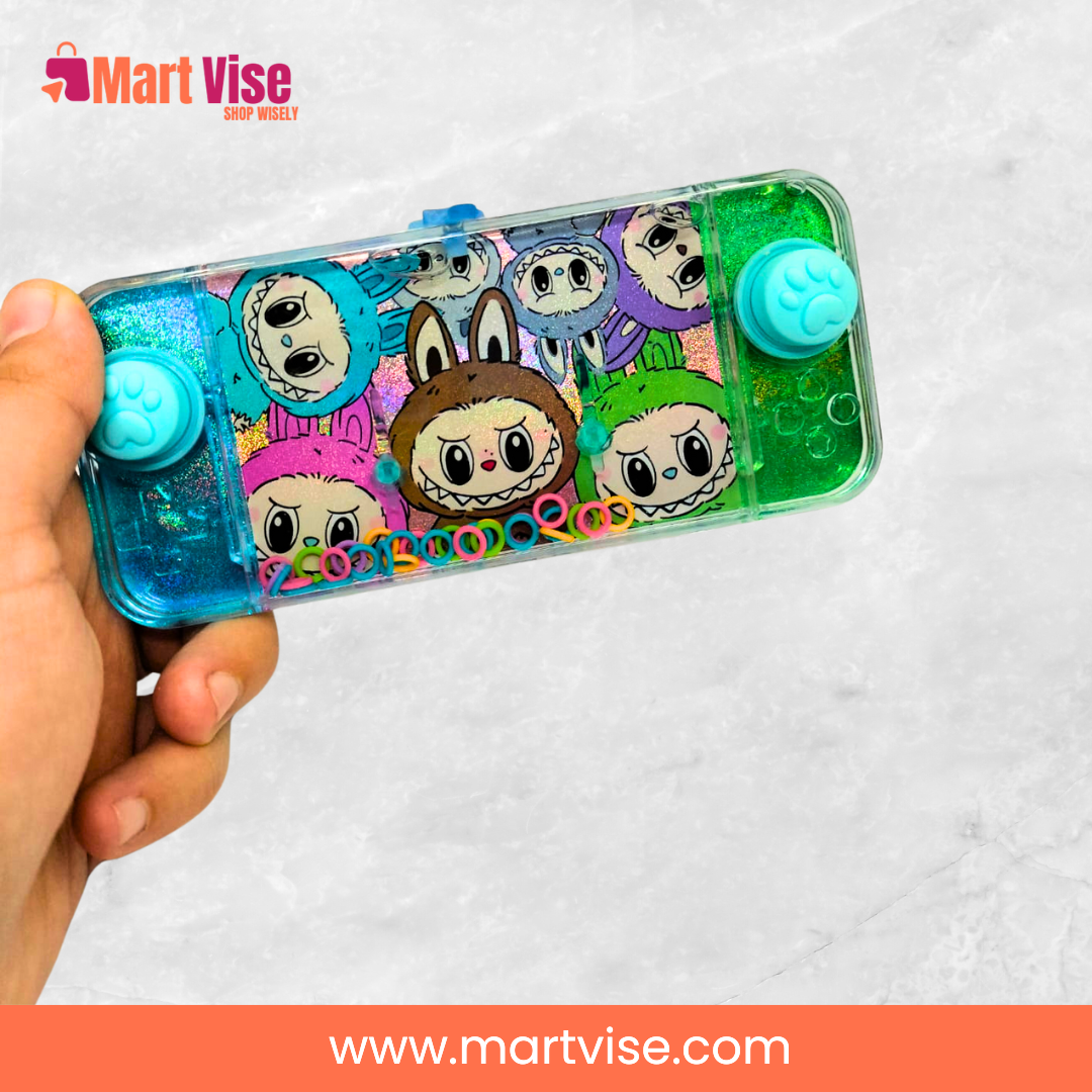 aqua-loop-hand-held-game-labubu-blue.jpg – Blue Labubu handheld water ring game for all age groups