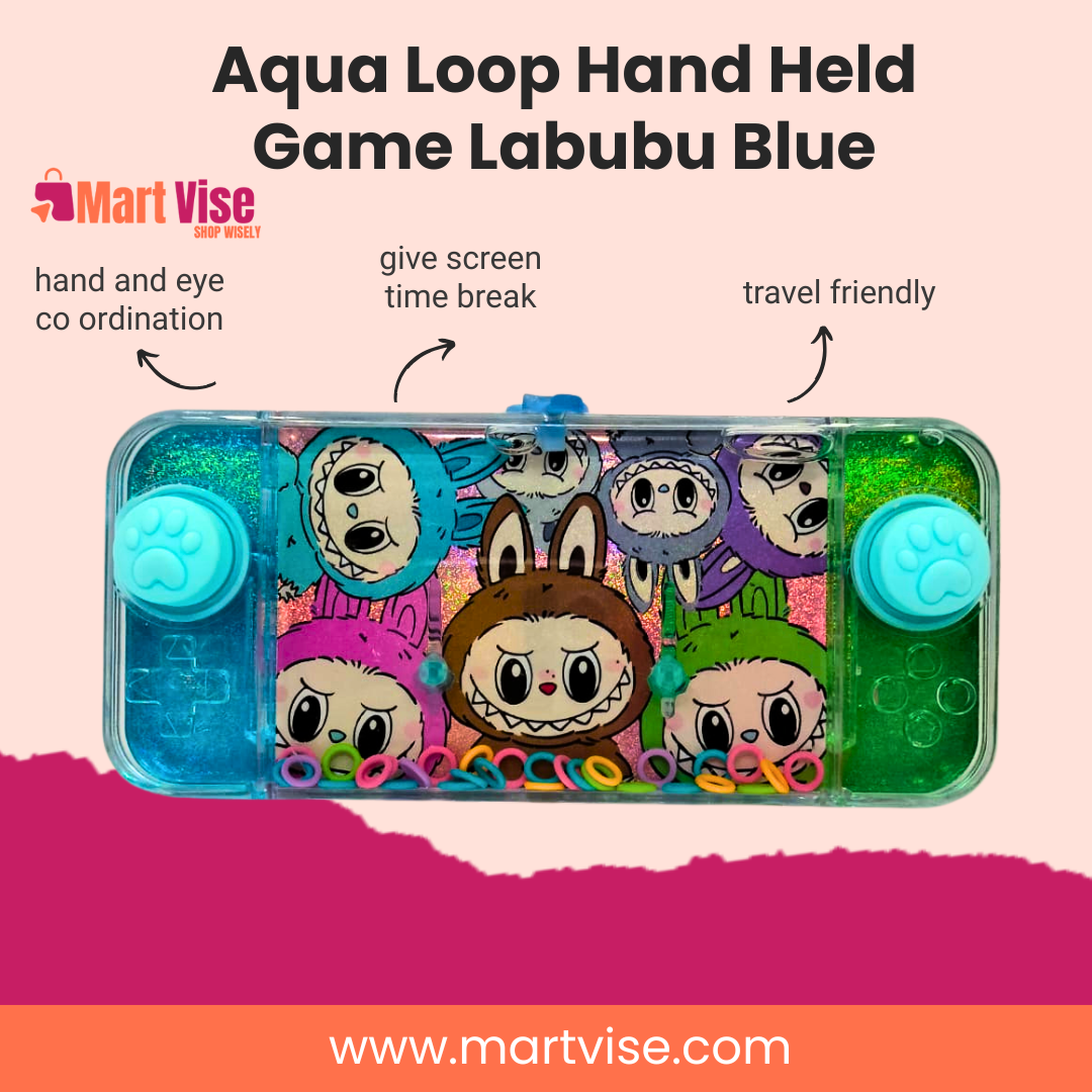 Portable Aqua Loop Labubu Blue Screen-Free Game