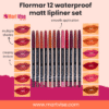 Flormar 12 Lipliner Set – Waterproof, Creamy, and Matte Finish
