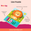 Wooden Lion Puzzle – Boosts Hand-Eye Coordination & Brain Skills