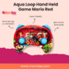 Aqua Loop Hand Held Game Mario Red