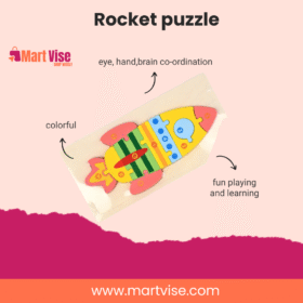 Montessori Rocket Puzzle for Hand-Eye Coordination