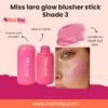 Miss Lara Creamy Glow Blusher Stick – Shade 3 Soft Pink Glow