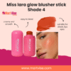 Miss Lara Creamy Glow Blusher Stick – Shade 4 Peach Coral Glow