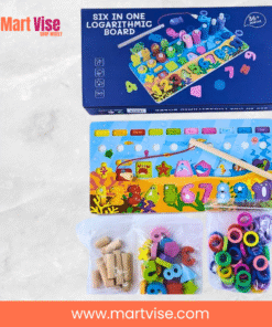 6 in 1 Logarithmic Board Activity Toy for Kids – Educational Learning Set