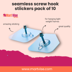 Seamless Screw Sticker – Pack of 10 Heavy Duty No-Drill Wall Mounts