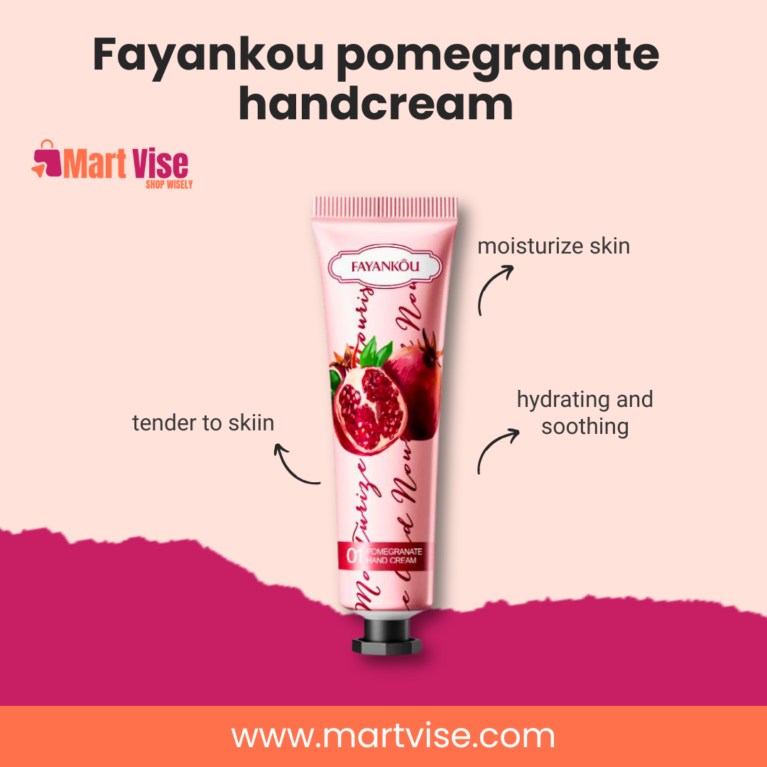 Fayankou Pomegranate Hand Cream – Deep Hydration & Smooth Care (30g)