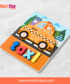 wooden-jigsaw-puzzle-taxi-pk.jpg – Colourful wooden taxi puzzle toy for early learning in Pakistan.