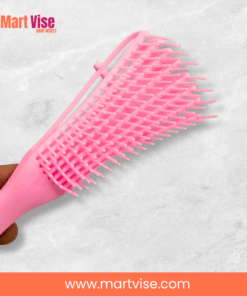 detangling-hair-brush-pink-2.jpg – close-up of smooth bristles designed to prevent breakage