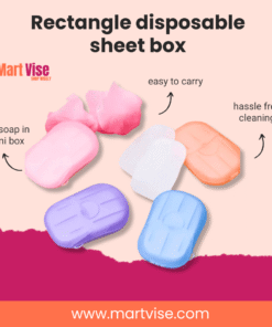 Rectangle Disposable Soap Sheet Box – Compact Hygiene for Travel & Daily Use