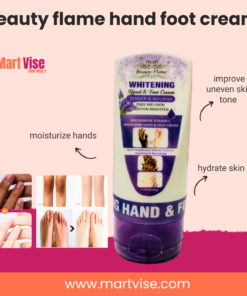 Beauty Flame Hand & Foot Whitening Cream – Niacinamide + Vitamin C Moisturizing Formula