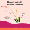 Elegant Butterfly Pendant Necklace – Stainless Steel “You Deserve It” Collection
