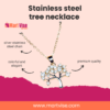 Stainless Steel Tree Necklace – You Deserve It Series