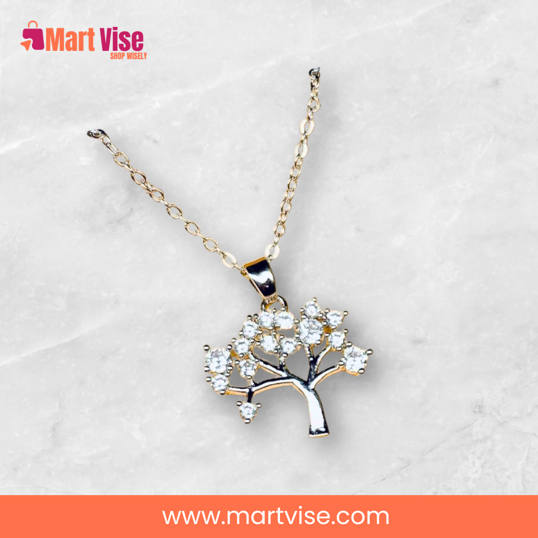 stainless-steel-tree-necklace-main.jpg – Elegant stainless steel tree pendant necklace with crystal details.