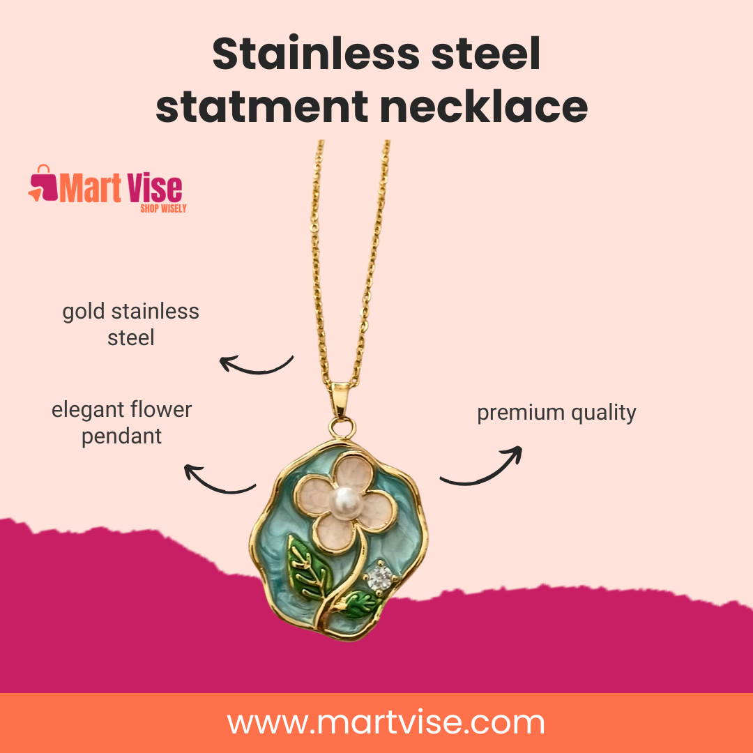Stainless Steel Statement Necklace – You Deserve It Series