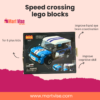 Cogo Speed Crossing Lego Blocks for Kids – Racing Car Set