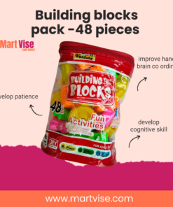 Building Blocks Pack – 48 Pieces Educational Construction Toy for Kids