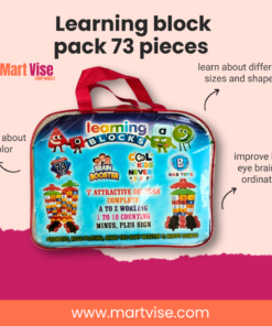 Learning Block Pack – 73 Pieces Educational Toy Set for Kids