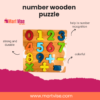 Number Wooden Puzzle – Colorful Educational Learning Toy for Kids
