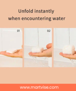 martvise-compressed-towels.jpg – colorful compressed towels for travel and hygiene