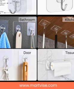 no-drill-wall-hooks-10pc.jpg – No-drill adhesive wall hooks pack of 10 for damage-free hanging.