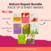 Nature Repair 8-Piece Sheet Mask Set – Restore, Hydrate & Soothe Skin