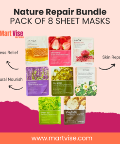 Nature Repair 8-Piece Sheet Mask Set – Restore, Hydrate & Soothe Skin